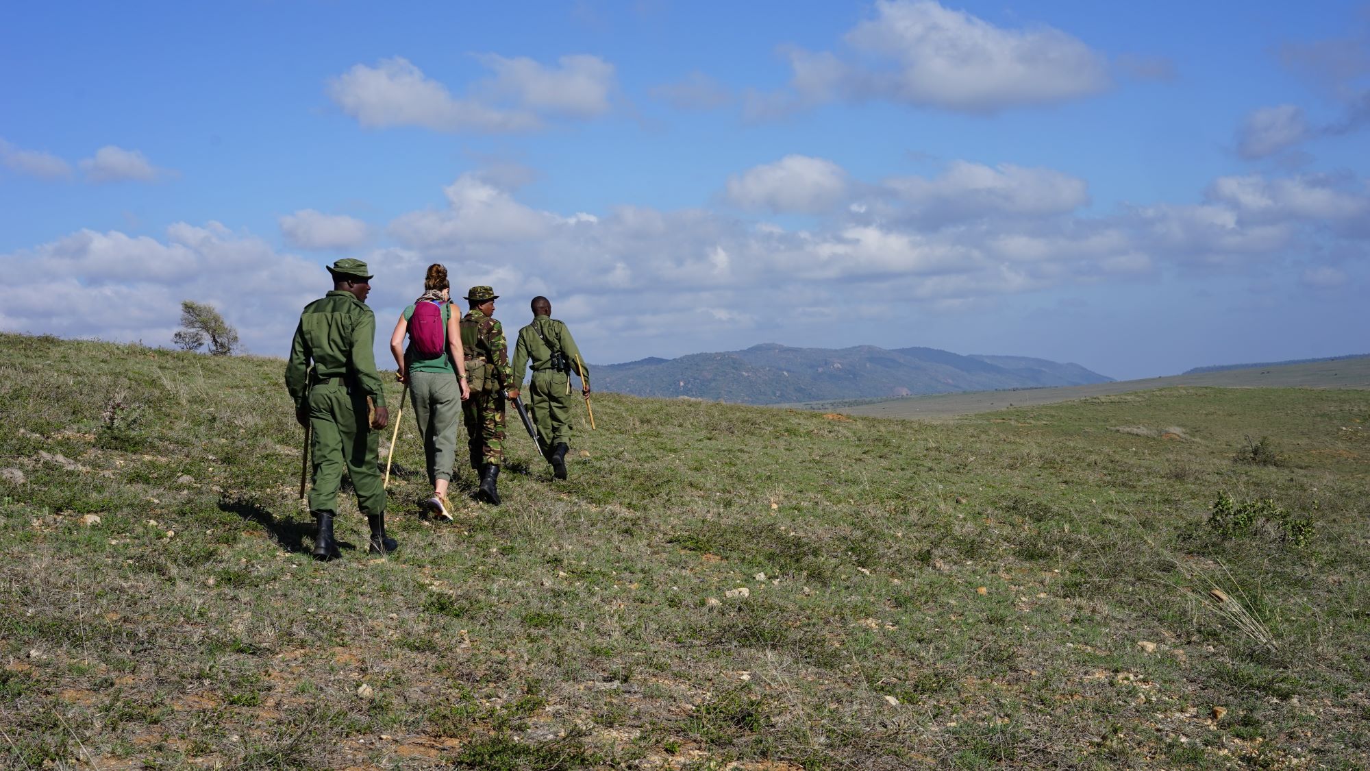 Walking with rhinos in the Borana Conservancy
