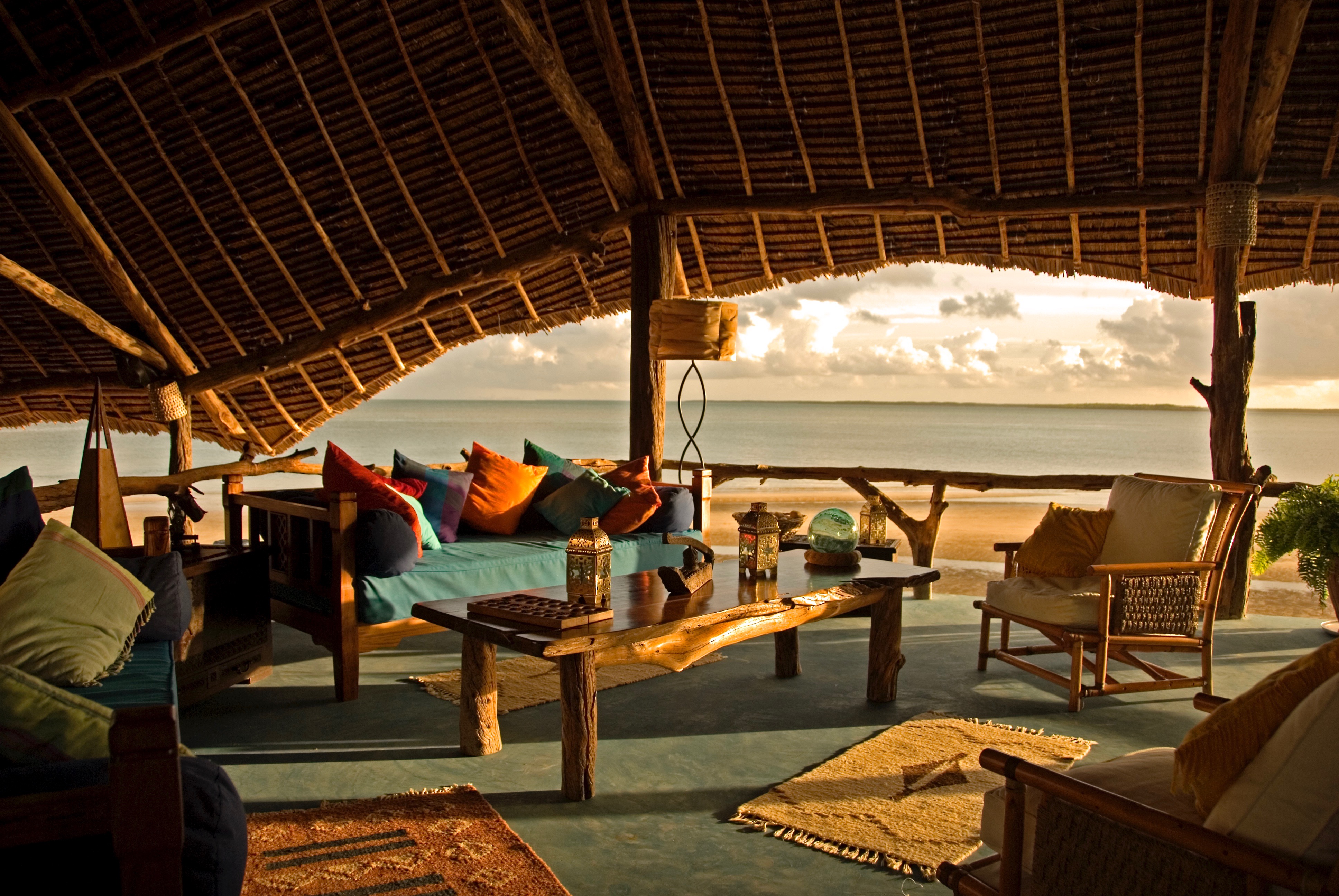Manda Bay Lodge Kenya Sunrise lounge