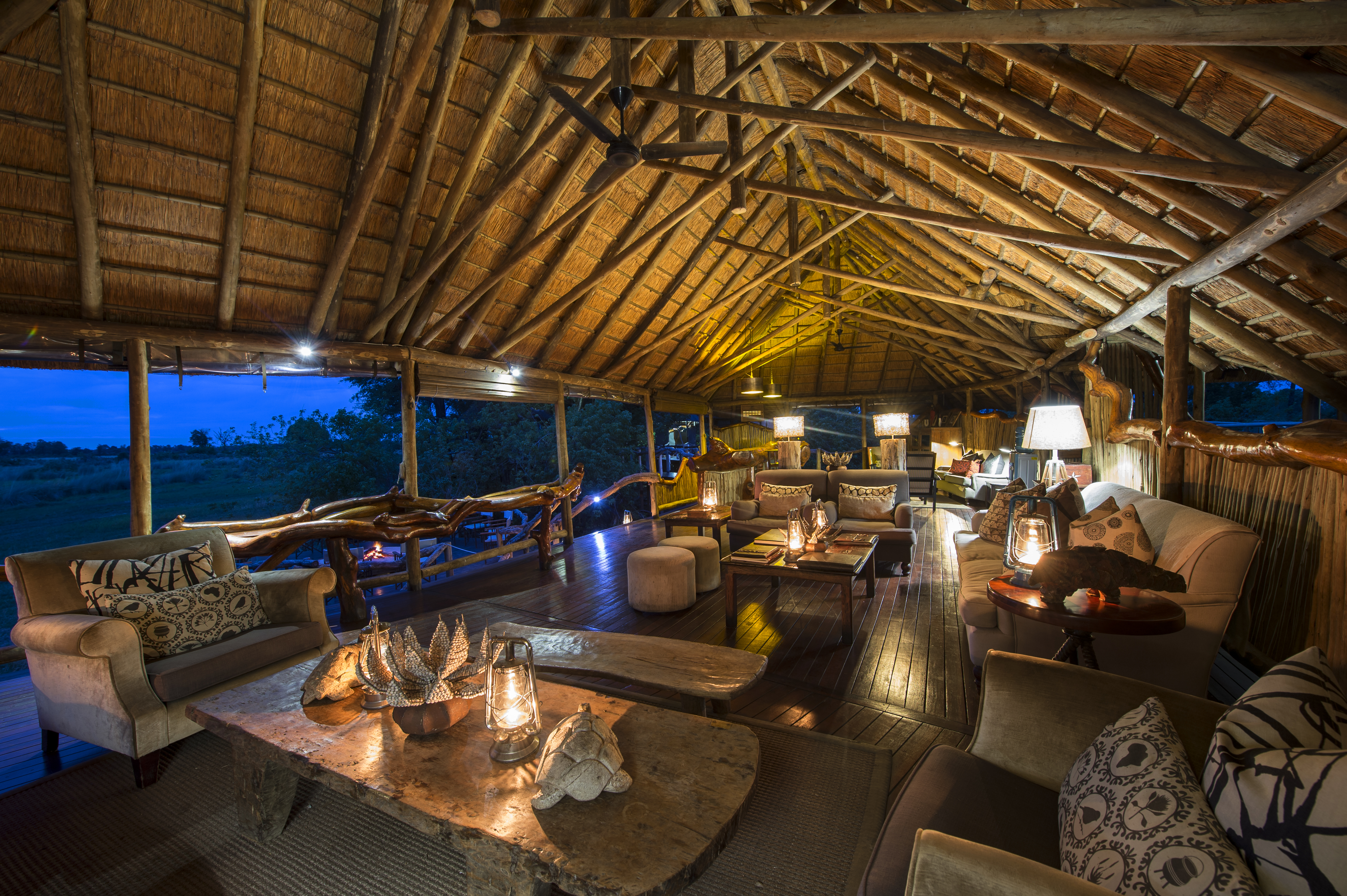 Botswana, Chitabe Camp, Lounge