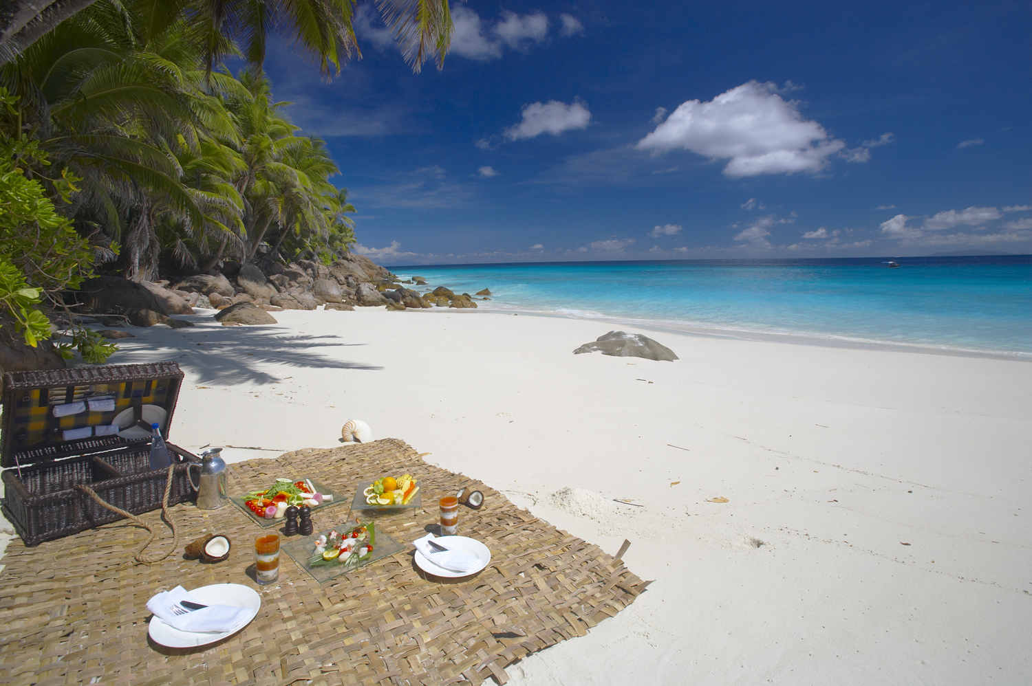 Fregate Island Seychelles Beach Picnic