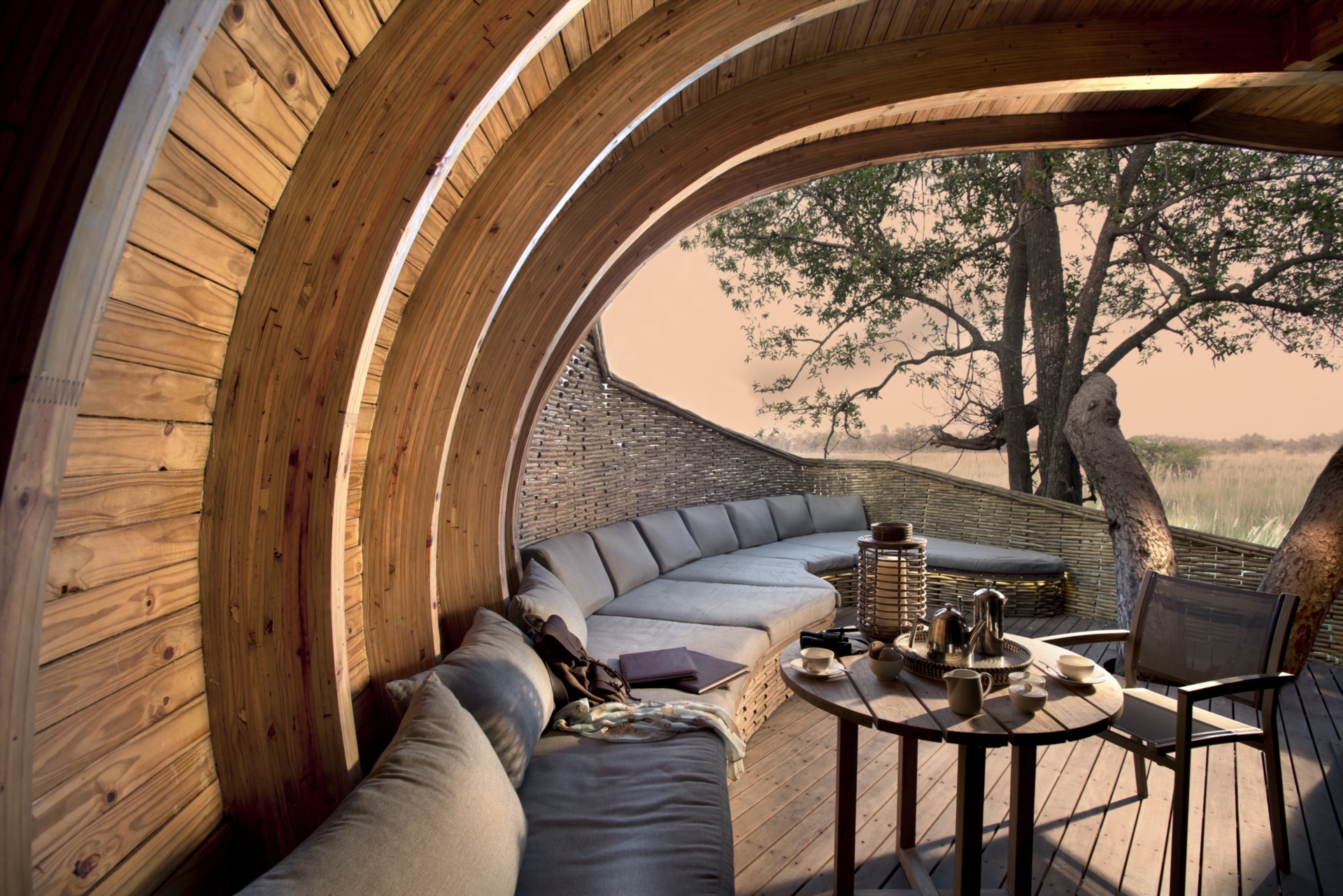 Lounge Area, Sandibe, Okavango Delta, Botswana