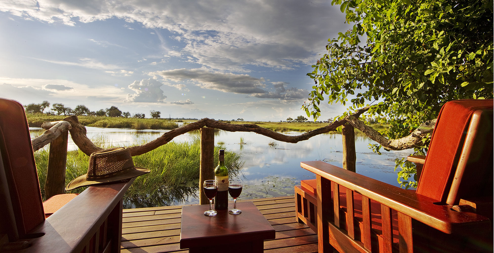 Kwando-Lagoon-Camp-Botswana-Deck-View