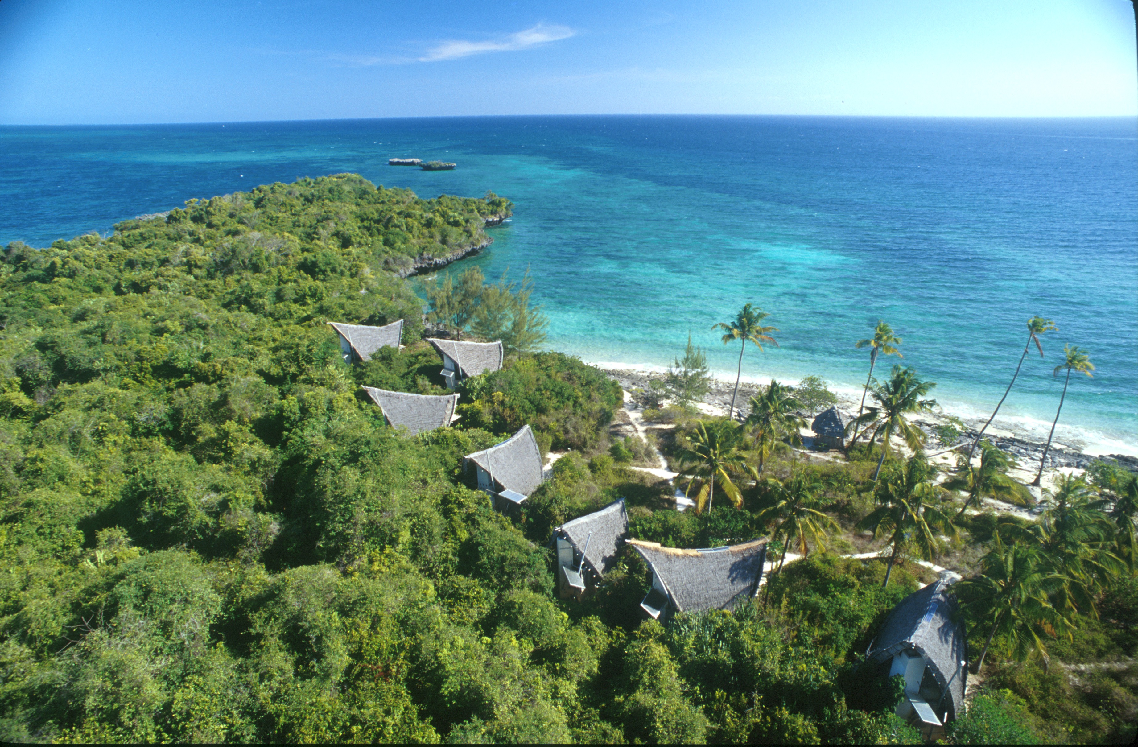 Chumbe Island Lodge Tanzania Aerial