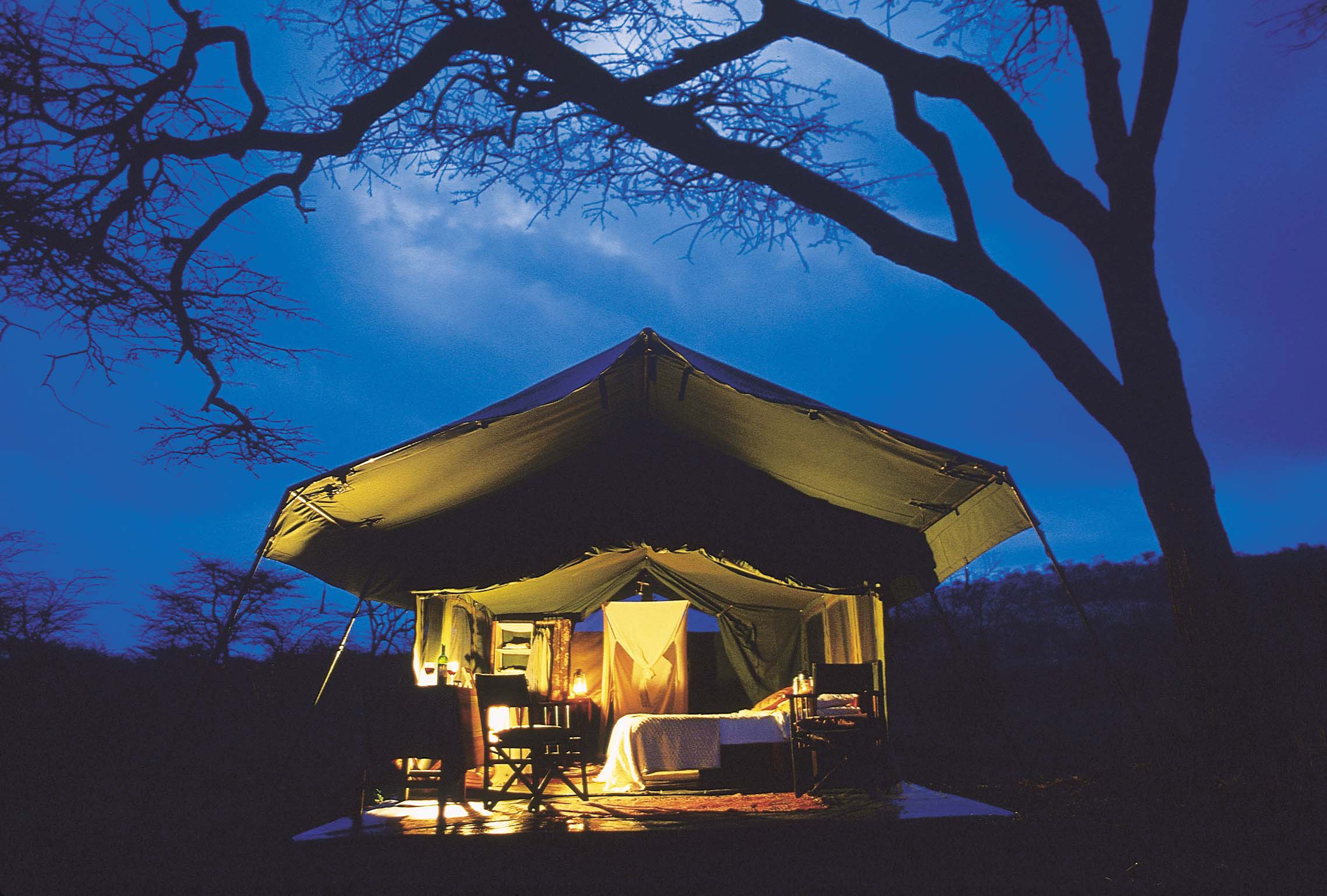 Private Mobile Camping Tanzania Exterior Night
