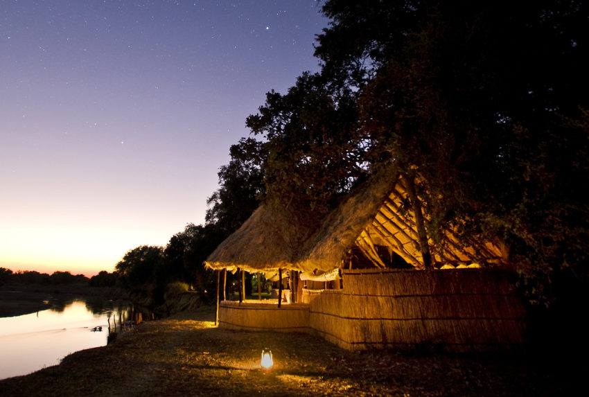 Zambia-Tafika-Camp-Exterior-Night