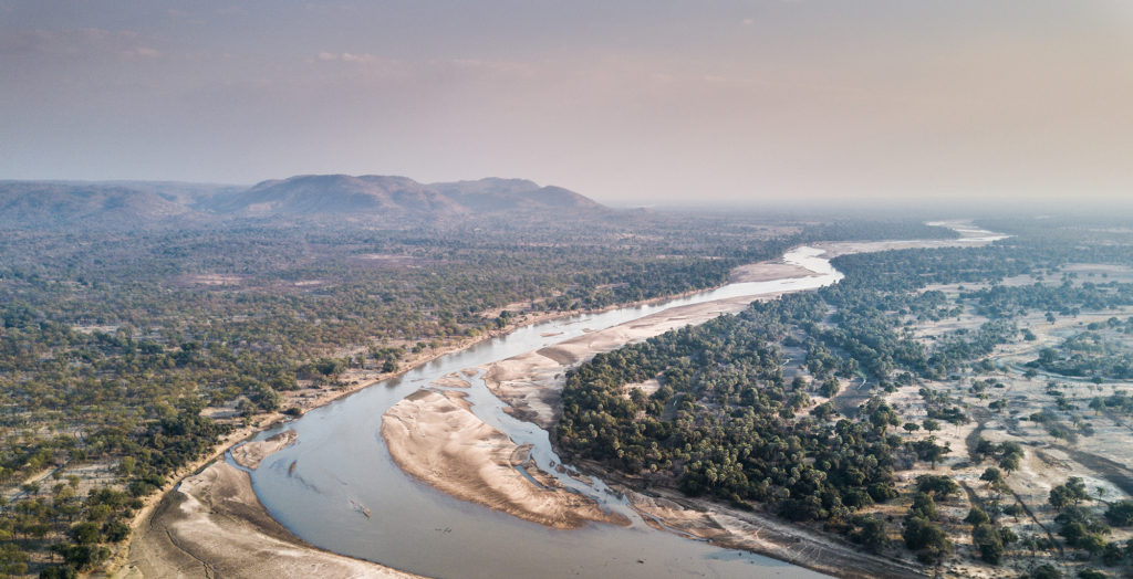 Zambia-South-Luangwa-Aerial-River