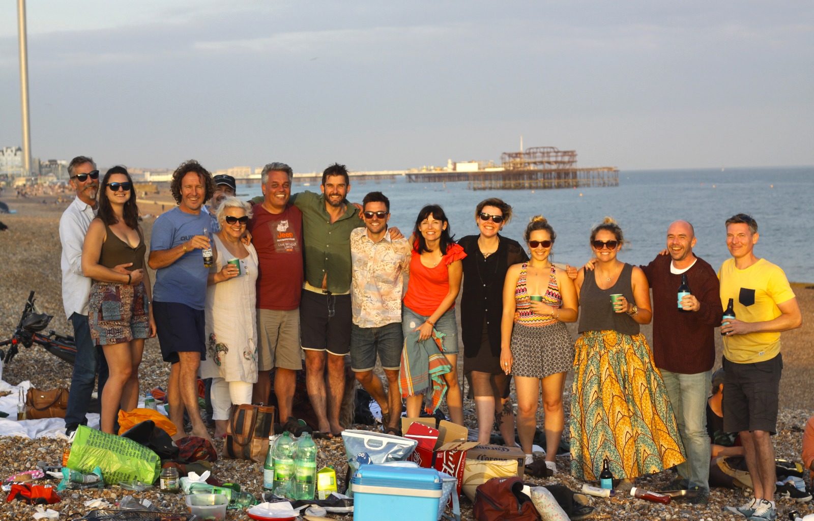 Journeys by Design team barbecue on the beach
