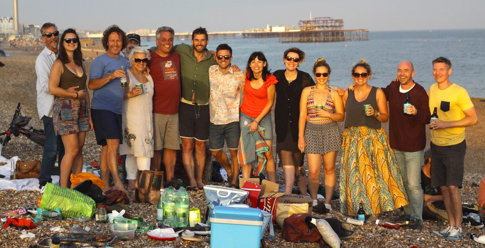 Journeys by Design team barbecue on the beach