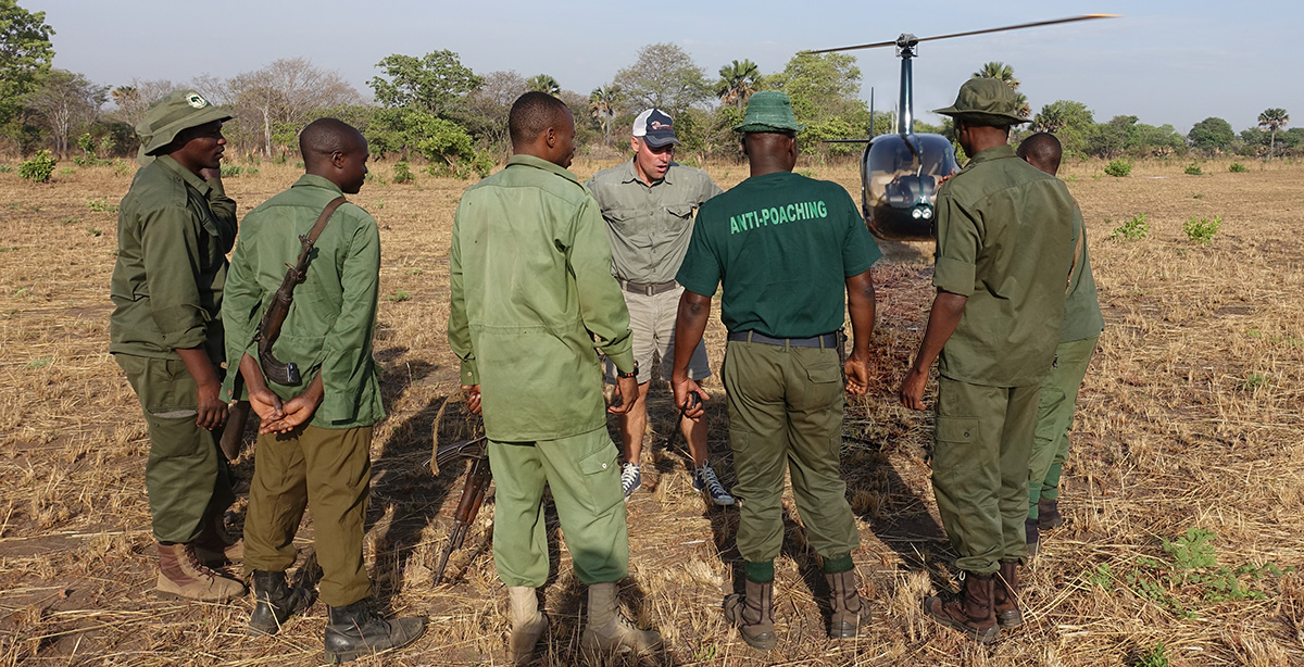 Anti-poaching team at moyowosi
