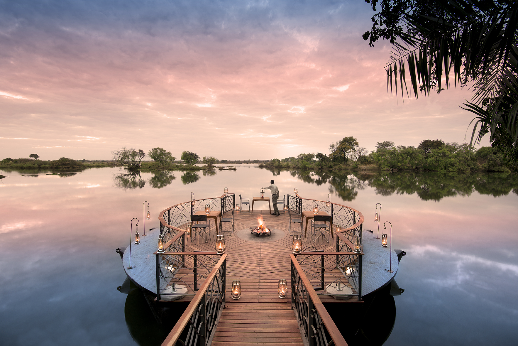 Thorntree River Lodge Zambia Deck