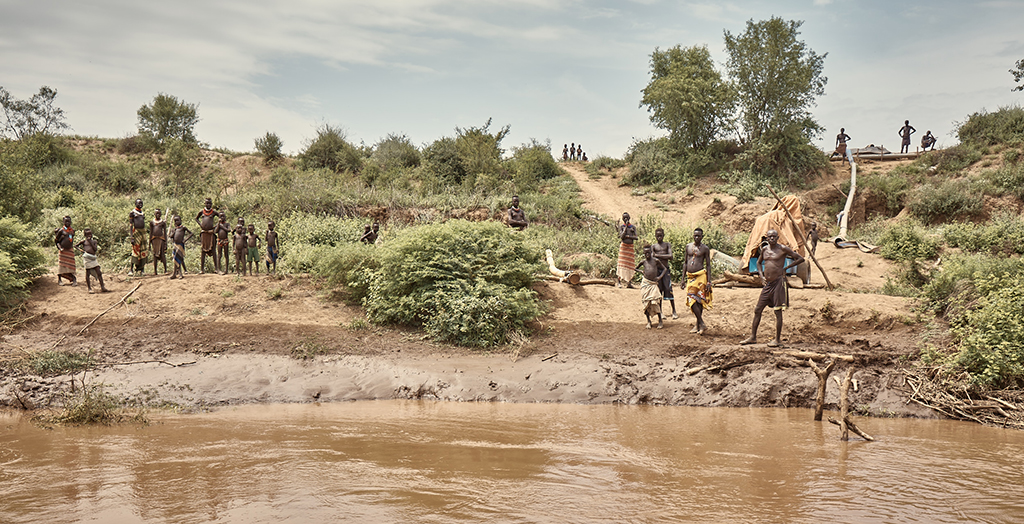 Banks of the Omo River by Andy Haslam