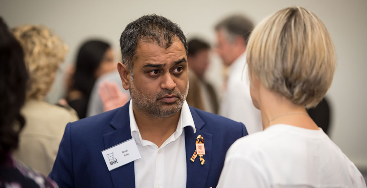 Hitesh Patel at a conference for Born Free