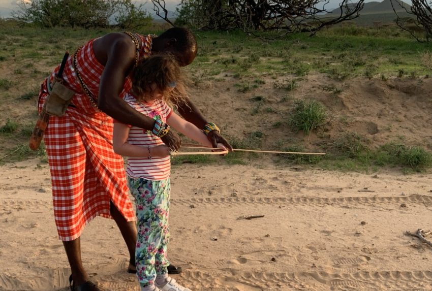 Ella Samburu Warrior Bow and Arrow